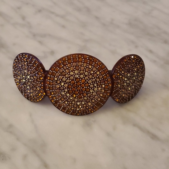 Set of 4 beaded barrette hair clips (+Hair tie) - Picture 4 of 6